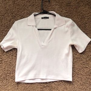 Cropped V-Neck